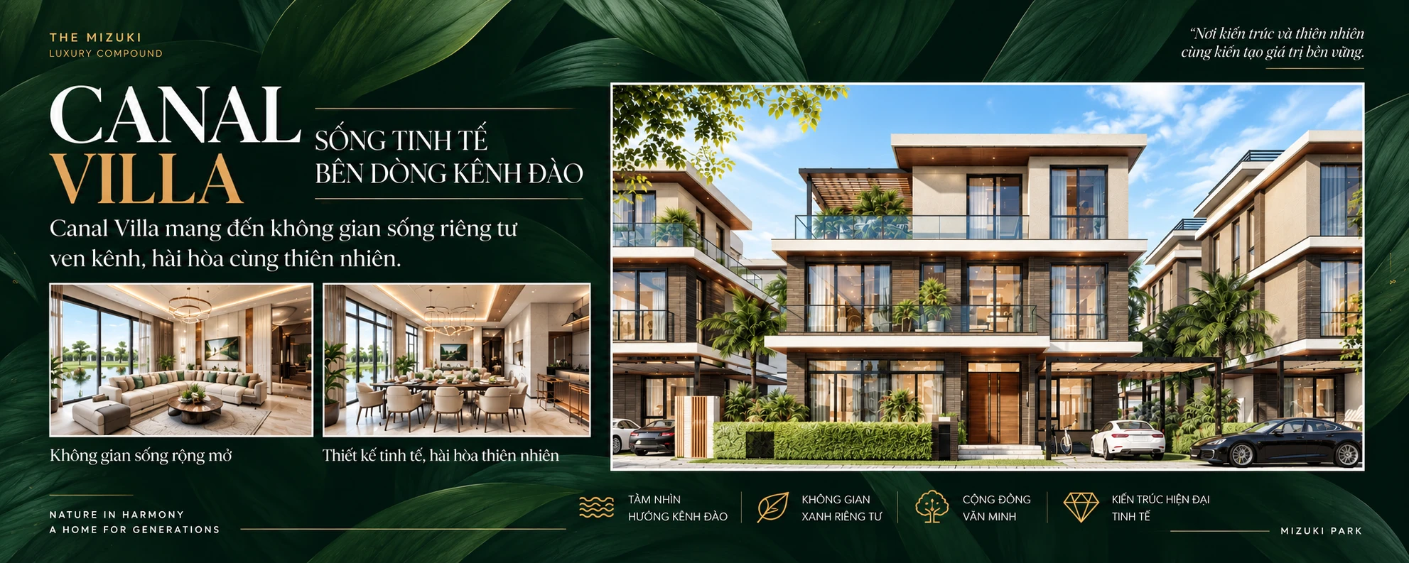 Canal Villa The Mizuki Luxury Compound Mizuki Park Nam Long